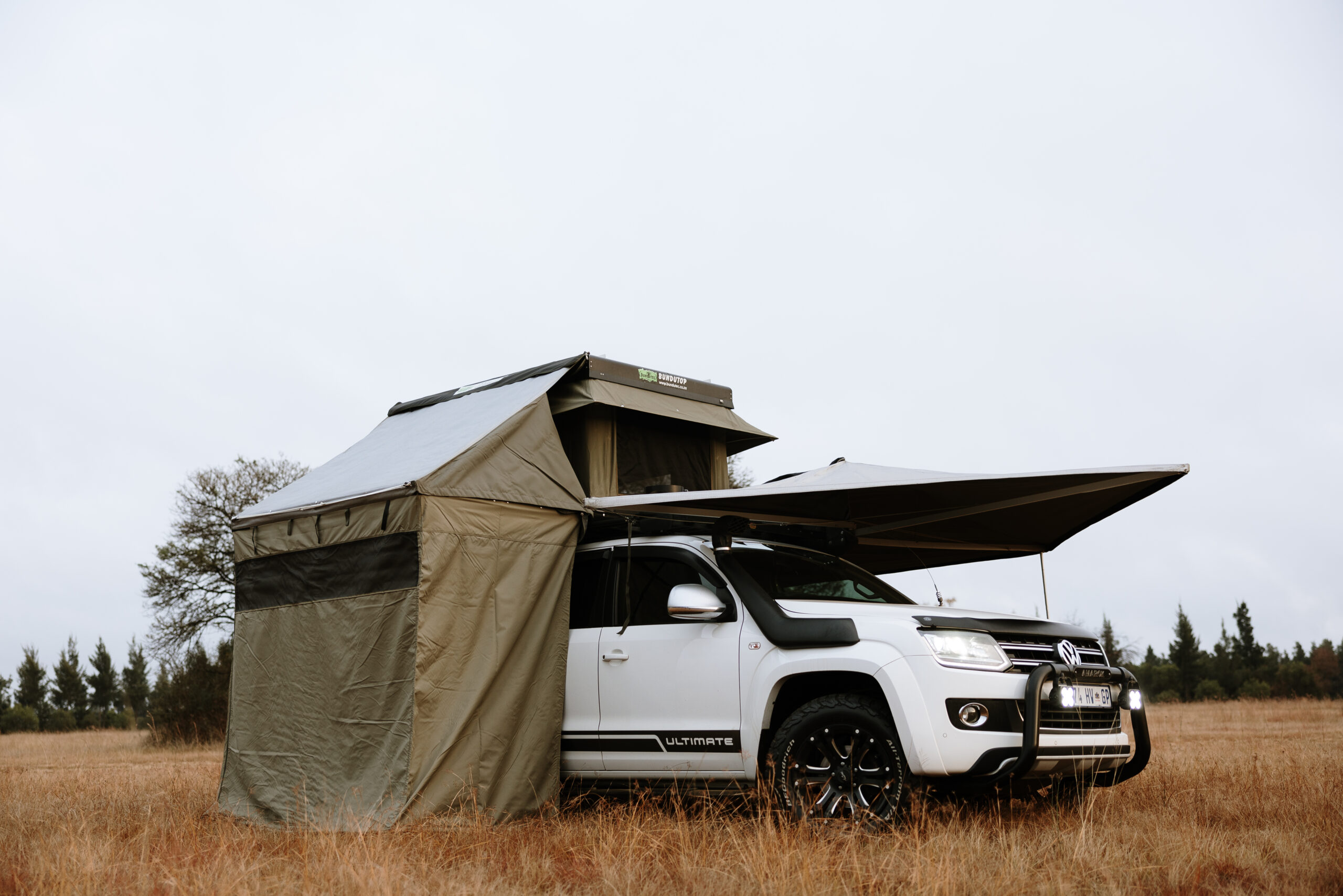 BunduTec rooftop tent on an overlanding vehicle